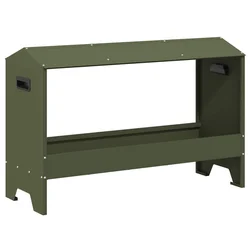 Hranilica za kokoške Maslinasto zelena 81 x 32 x 53,5 cm