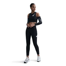 Nike W NK FAST DF MR 7/8 TGT SW, ženske 7/8 hlače, crna HV8555