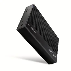 AXAGON EE35-GTR, USB-C 5Gb/s - SATA 6G 3,5 RIBBED škatla, črna