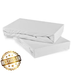 Posteljna rjuha bela jersey EMI, Ponjava 120x200