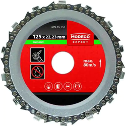 Testera kružna sa lancem za drvo 125mm 22,23mm Modeco