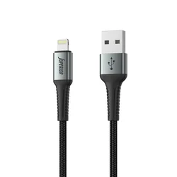 SUPERIOR USB data kabal SU-K104 , Fast, 12W, 2.4A, USB A na Lightning , 1m, Crni