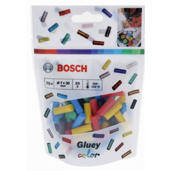 Bosch Accessories Bosch Accessories Gluey Štapiči za vruće ljepljenje 7 mm 20 mm Crvena, Žuta, Plava boja, Crna, Zelena 70 ST