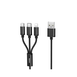 Kabel Remax Gition RC-131 3u1 za iPhone Lightning/ Micro USB/ Type-C crni 1m