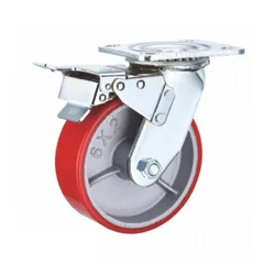 Tocak Sa Kocnicom 125mm/300kg Model 2 Crveni Maher 094125NL