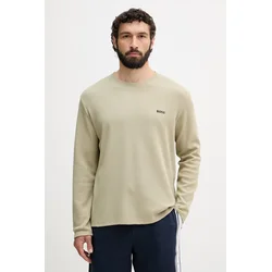 BOSS moški z bombažem Waffle LS-Shirt