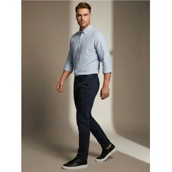 Sinsay - Chino slim pantalone - mornarsko