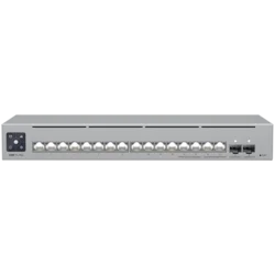 Ubiquiti 16-port, Layer 3 Etherlighting switch 2.5 GbE and versatile mounting options, 4x 2.5 GbE RJ45 ports, 12x GbE RJ45 ports, 2x 10G SFP+ ports - USW-PRO-MAX-16-EU