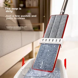 OKwife Ravni mop, 35 cm, 2 krpe