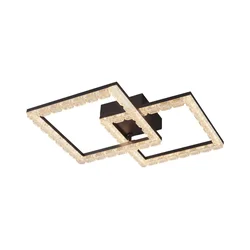 JUST LIGHT. 14732-18 - LED plafonsko svetlo GLITRA LED/17,5W/230V crna