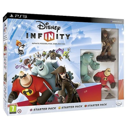 Disney Interactive PS3 Infinity Starter Pack (Jack Sparrow+Mr.Incredible+Sulley+Game+Playset Piece+Power Disc)