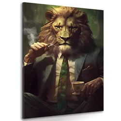 Slika živalski gangster lev - 80x120