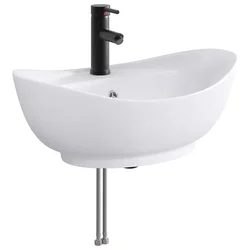 Umivaonik za kupaonicu Mat Crna 59 x 35 x 21 cm Metal