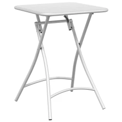 Bistro Stol Bijelo 55 x 55 x 72,5 cm Čelik s prahom