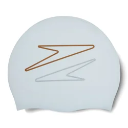 Speedo SLOGAN PRT CAP AU, plavalna kapa, bela 8083851