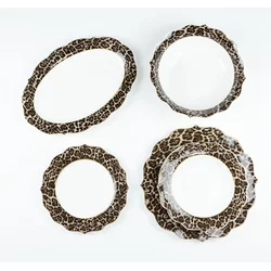AMC HOME Set za ručavanje Leon, 20 elemenata, Leopard dezen