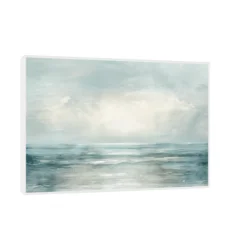 Canvas Slika na platnu Crno i zlatno III, Sa ramom, 30 x 45 cm, Beli