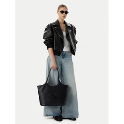 Calvin Klein Ročna torba Bold Ck LV04F3562G Črna