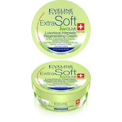 Eveline Cosmetics Extra Soft krema za intenzivnu regeneraciju za suhu i vrlo suhu kožu Bio Olive 200 ml
