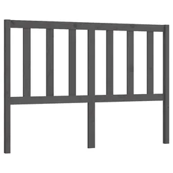 Uzglavlje za krevet sivo 166 x 4 x 100 cm od masivne borovine