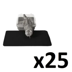 BE Podloga za mačje stranišče 60x45cm - črna x 25
