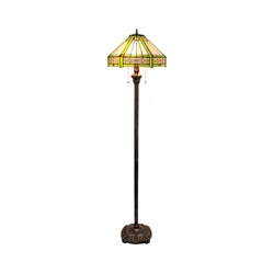 BRILAGI - Tiffany vitražna podna lampa EMERALD 2xE27/60W/230V