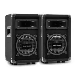 Auna Pro PW-0822 MKII, par pasivnih PA dvosmjernih zvučnika, 8 subwoofer, 150 W RMS