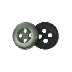 Gumb - komplet 6 kosov - d. 10 mm - temno zelen