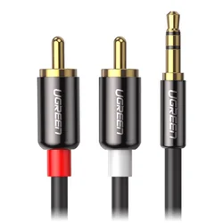 UGREEN Kabl AUX na 2RCA 10m AV102 crni