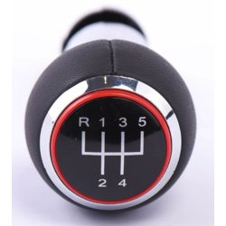 CAR 888 ACCESSORIES Audi A3 2003-2012 Ručica menjača Kozna 5 brzina crveni krug