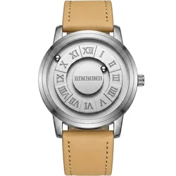 Ura BINBOND MC - 41307 - Srebrna / Svetlo rjava KP41307