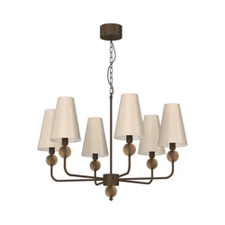 Luster na lancu GRENADA 6xE14/15W/230V bež