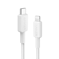 Anker 322 USB-C / Lightning Kabal, 3ft, Beli