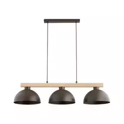 Luster na sajli VERTA 3xE27/15W/230V braon/bež