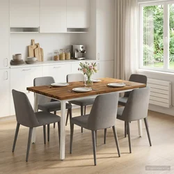 vidaXL Jedilna miza z naravno robom 140 x 90 x 75 cm Naravna