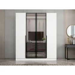 Hanah Home ormar sa reflektujućim staklom Nisa 20602, 180 cm, beli
