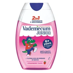 Vademecum Dečija pasta za zube 2u1 Junior Strawberry, 75ml