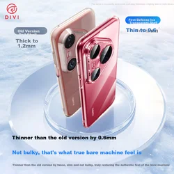 Divi Maska za mobilni telefon Huawei Pura 80 Pro / Huawei Pura 80 Pro+ / Huawei P80 Pro, Providna