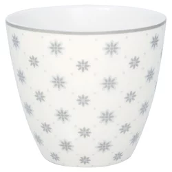 Siva porcelanasta skodelica Green Gate Laurie, 300 ml