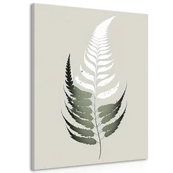 Slika minimalistični list praproti - 40x60