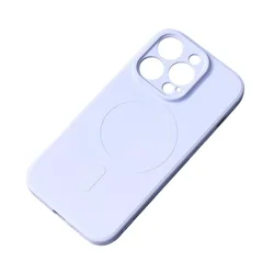 HURTEL Silikonska torbica z MagSafe za iPhone 15 Pro Max Silicone Case modra