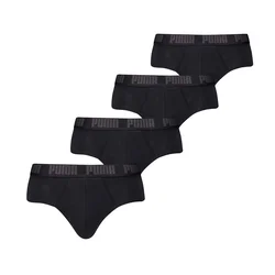 Mens Puma Everyday Briefs 4-pack, Black, Size 6, Clothing
