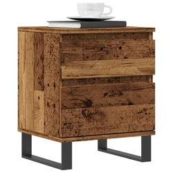 Noćni ormarići 2 kom Staro drvo 40x35x50 cm Konstruirano drvo
