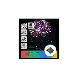 Aigostar - LED spoljašnja girlanda 400xLED, 8 funkcija, 4xAA, 20,3 m, višebojna