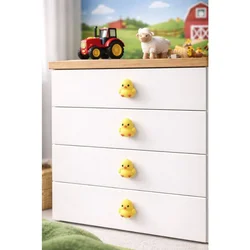 Civciv Yellow Decorative Handle Set