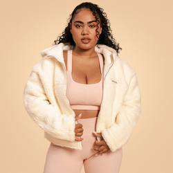 BeastPink Women‘s Bliss Hoodie Jacket Ivory