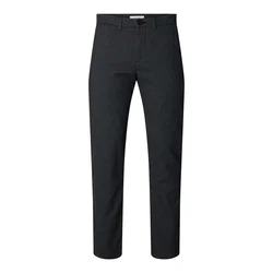 SELECTED Chino hlače Miles  črn denim