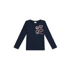 s.Oliver Majica mornarska / pastelno rumena / rosé / rdeča