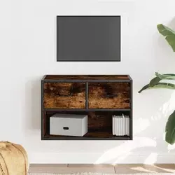 TV ormarić boja dimljenog hrasta 60x31x39,5 cm drveni i metal
