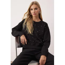 Trendyol Milla ženski duks Twoaw26Sw00090, Crna